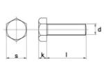 Afbeeldingen van Tapbout, m12, 50 mm, din933, rvs a2