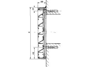 Afbeeldingen van Renson opbouwmuurrooster, 225 x 225 mm, type 431, naturel, aluminium