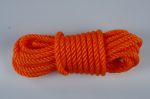 Afbeeldingen van Koord, 10 mm, 10 meter, oranje, nylon