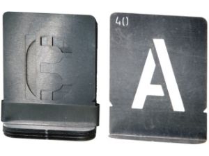 Afbeeldingen van GRAVUREM Sjablonen set A-Z 30mm