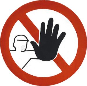 Afbeeldingen van Pikt-o-norm Pictogram toegang verboden 300mm