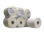 Afbeeldingen van Kimberly-clark poetspapier 300m x19.5cm, wit, 1 laags, pak a 6 rol met kern