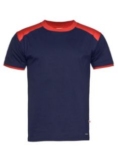 Afbeeldingen van Santino t-shirt tiesto navy/rood