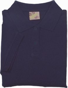 Afbeeldingen van L&S damespolo dark navy          el