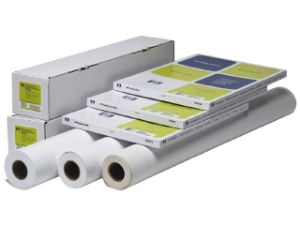 Afbeeldingen van HP inkjetpapier coated 1067mmx45.7m wit 90gram rol, 88035107 