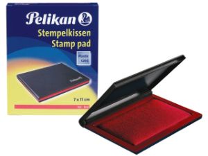 Afbeeldingen van Pelikan stempelkussen 3e 50x70mm rood, 337725 