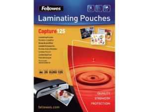 Afbeeldingen van Fellowes lamineerhoes, a4, 125 micron, verpakking 100 vel, 5396301