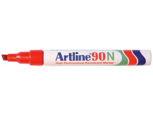 Afbeeldingen van Artline viltstift 90, 2 - 2.5 mm, 690202, schuin, rood