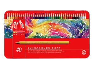 Afbeeldingen van Caran d'ache kleurpotlood supracol, verpakking 40 stuks, 3888340, assortiment