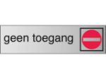 Afbeeldingen van Posta infobord pictogram, 165 x 44 mm, geen toegang, 39075