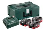 Afbeeldingen van Metabo accu basisset 3x LiHD 18v 5.5Ah