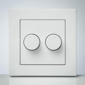 Afbeeldingen van ION Afdekraam duo dimmer mat wit