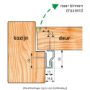 Afbeeldingen van SecuStrip Anti inbraakstrip binnendraaiend Plus, 2300 mm, t.b.v. voordeuren, wit, ral 9010