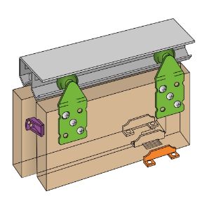 Afbeeldingen van Henderson Schuifdeurgarnituur Double Top