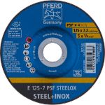 Afbeeldingen van PFERD Afbraamschijf staal/rvs E PSF STEELOX 115x2.8x22