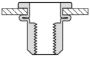 Afbeeldingen van Masterfix Blindklinkmoer MASTERGRIP staal (verzinkt)  open type/cilinderkop