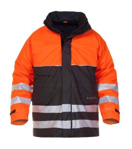 Afbeeldingen van HYDROWEAR Nijkerk parka fluoriserend oranje/zwart 2el