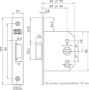 Afbeeldingen van Nemef Loopslot 55 verzinkt staal/gegalvaniseerd 60 mm