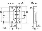 Afbeeldingen van JuNie® Meubelslot inlaat 0611 20mm