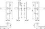 Afbeeldingen van HOPPE Veiligheids deurkrukgarnituur London pc55 f1, 113/2235/2214, massief rechthoekig, deurdikte 35-40mm