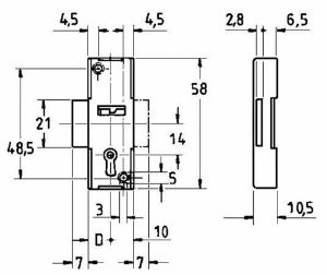 Afbeeldingen van JuNie® Briefkastslot 0224 10mm