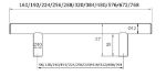 Afbeeldingen van Didheya Meubelgreep T-Model t10 rvs 416mm