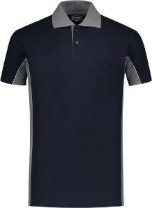 Afbeeldingen van WorkMan® Bi-Colour Polo Shirt 6.1402 Navy/Grijs 2XL