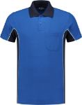 Afbeeldingen van WorkMan® Bi-Colour Polo Shirt 6.1404 Royal blue/Navy 2XL