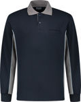 Afbeeldingen van WorkMan® Bi-Colour Polo Sweater 6.2402 Navy/Grijs 2XL