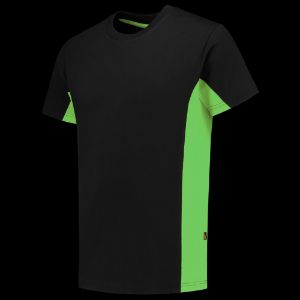 Afbeeldingen van Tricorp t-shirt Bicolor 102004 zwart/lime