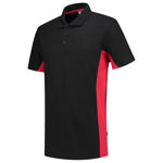 Afbeeldingen van TRICORP WORKWEAR Poloshirt Bicolor zwart/rood 8XL