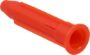 Afbeeldingen van Kelfort Lichte rosett plug zonder schroef rood 6x35 mm (100)