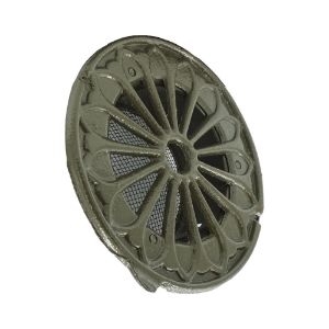 Afbeeldingen van WEHA Ventilatierooster retro design rond, 125 mm, doorlaat 67 cm2, brons, aluminium