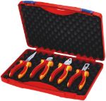 Afbeeldingen van KNIPEX Gereedschapsbox "RED" Electro Set 1 vde 4-delig