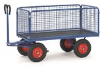 Afbeeldingen van Fetra Handtrekwagen laadvlak 1200x800mm Draagvermogen: 1000 kg met gaas zijwanden