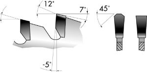 Afbeeldingen van FORUM HW cirkelzaagblad trapeziumvormige platte tand negatief 30mm z54