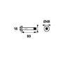 Afbeeldingen van AXA Deurstopper WS16 rvs 16 x 80 muurbevestiging