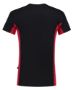 Afbeeldingen van TRICORP WORKWEAR T-Shirt Bicolor Borstzak 102002 Zwart/rood S