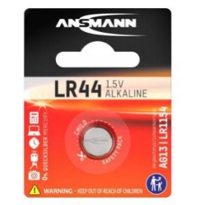 Afbeeldingen van Ansmann knoopcel batterij LR44 1.5 V - 1 stuk