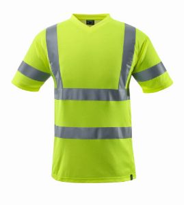 Afbeeldingen van MASCOT® T-shirt v-hals 18282 fluor geel XL