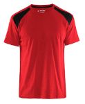 Afbeeldingen van Blåkläder T-shirt bi-colour 3379  rood/zwar