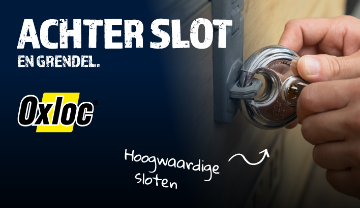 Oxloc - Achter slot en grendel. Hoogwaardige Sloten